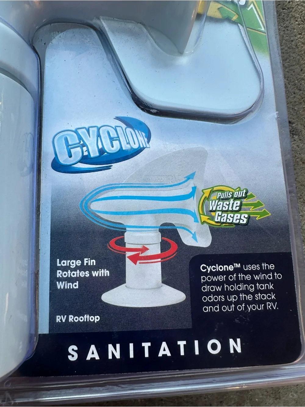 Camco Cyclone RV Holding Tank Vent - White